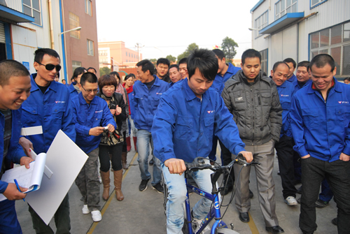 上海滬工閥門(mén)廠(chǎng)第二屆職工運(yùn)動(dòng)會(huì)自行車(chē)慢騎比賽(圖7)